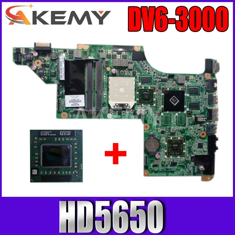 Новый товар 603939 001 DA0LX8MB6D1 для HP PAVILION DV6 3000 материнская плата ноутбука HD 5650 1 Гб +
