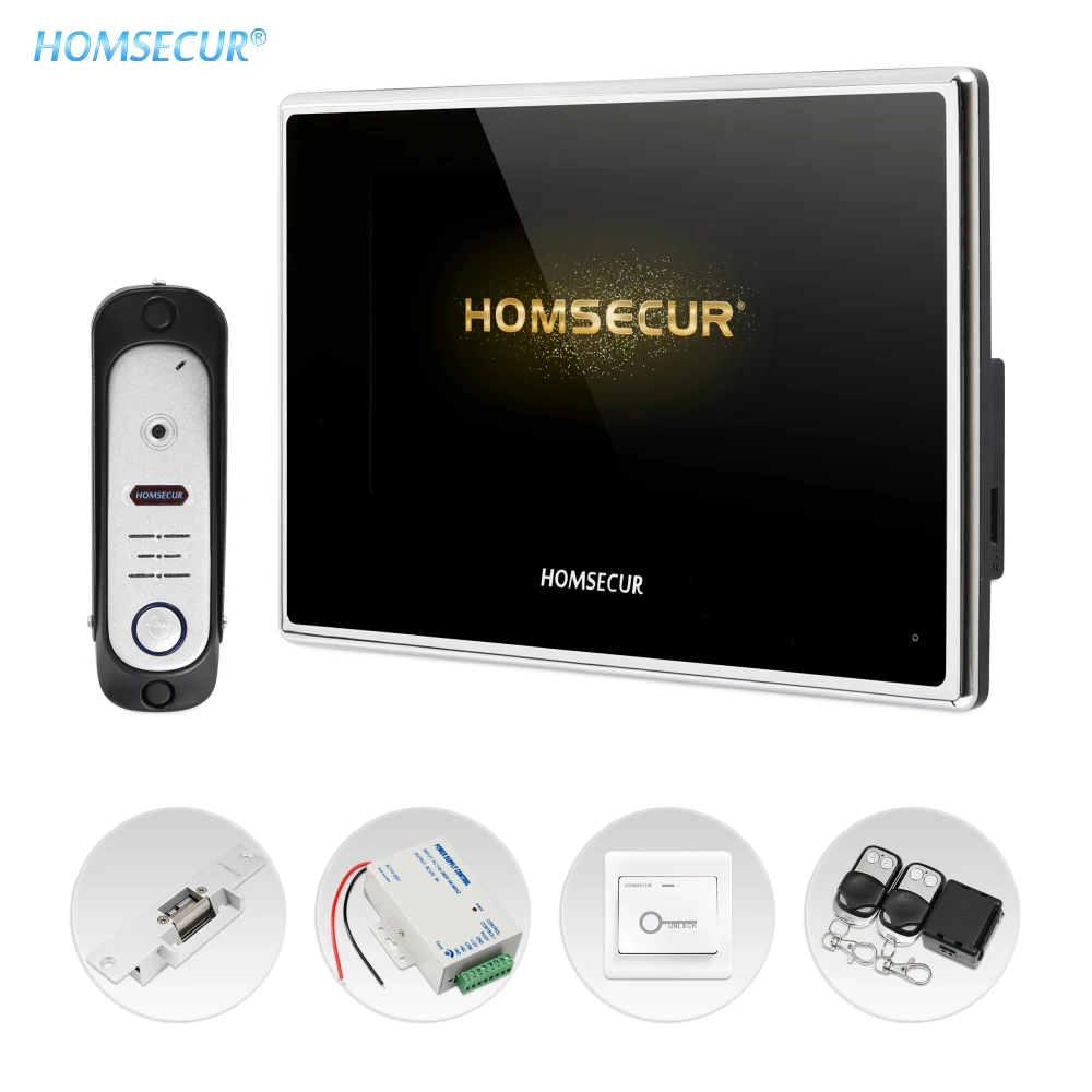 

HOMSECUR 4 Wire AHD 7" Video Door Intercom Call System with 1.3MP Waterproof Camera Fail Safe Lock Remote Unlock Exit Button