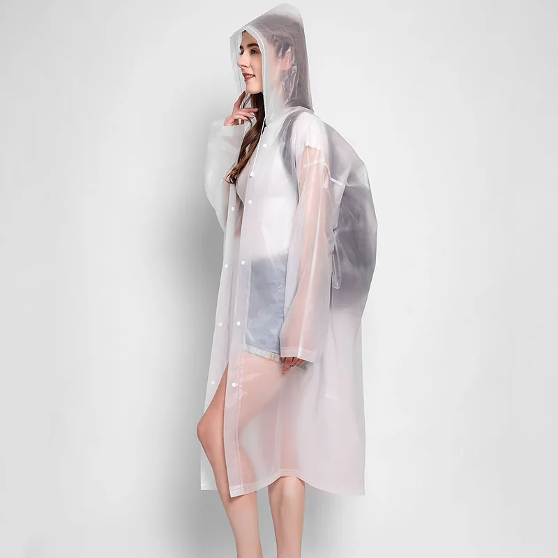 Новый длинный толстый дождевик из ЭВА для взрослых мужчин женщин универсальный