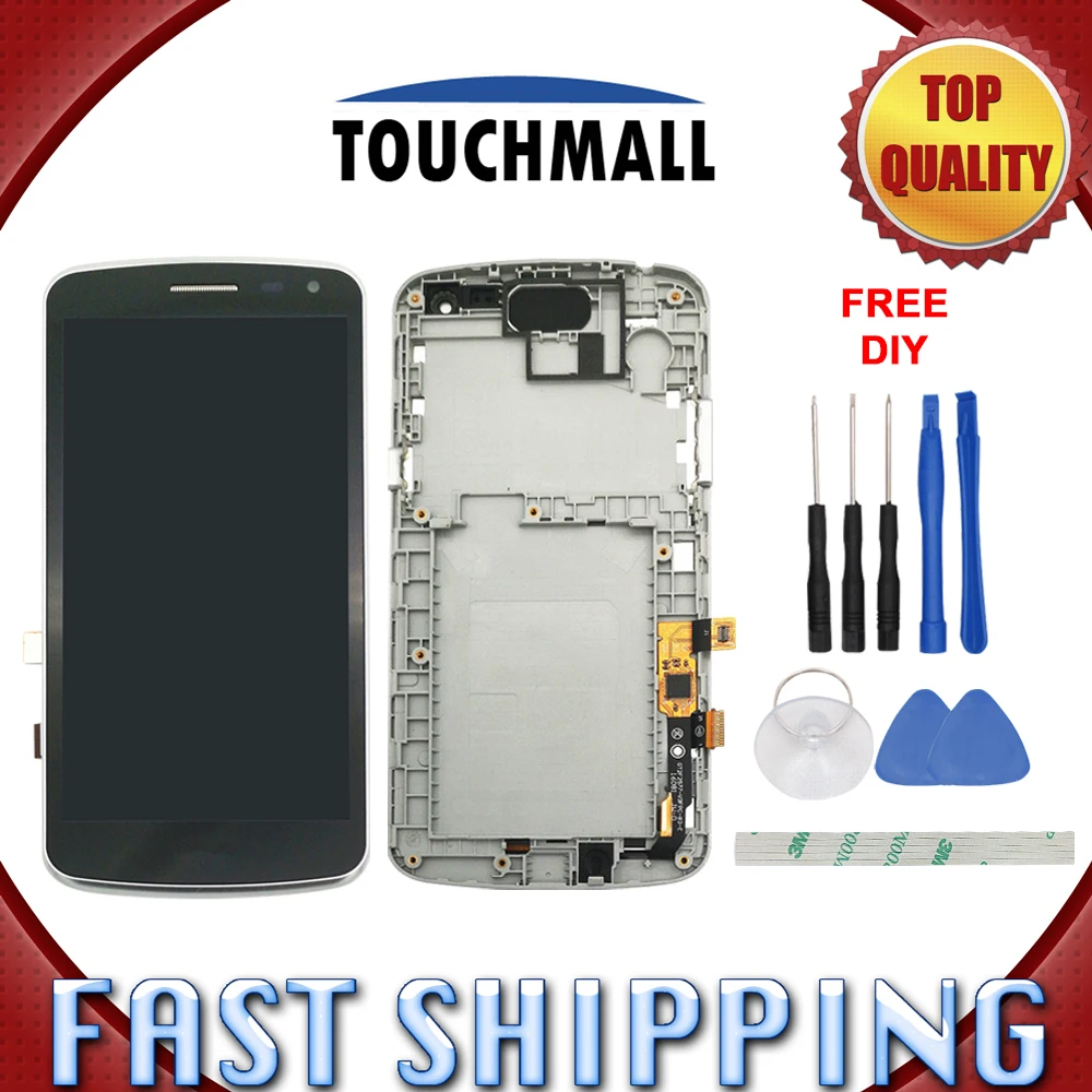 Новый ЖК дисплей Дисплей + Сенсорный экран с рамкой в сборе кадра Замена для LG K5 X220