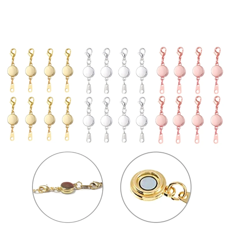 

L5YD Necklace Extender Magnetic Necklace Clasp and Closed Bracelet Extender