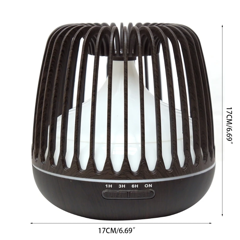 

Mini Humidifiers Aroma Diffuser Humidifiers 500ml Birdcage Shape Ultrasonic Essential Oil Diffusers 5 Timer Setting 2 Mist Modes