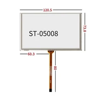 new 5 inch st 05008 resistance touch screen 120 5 73 8mm industrial medical equipment 12074mm