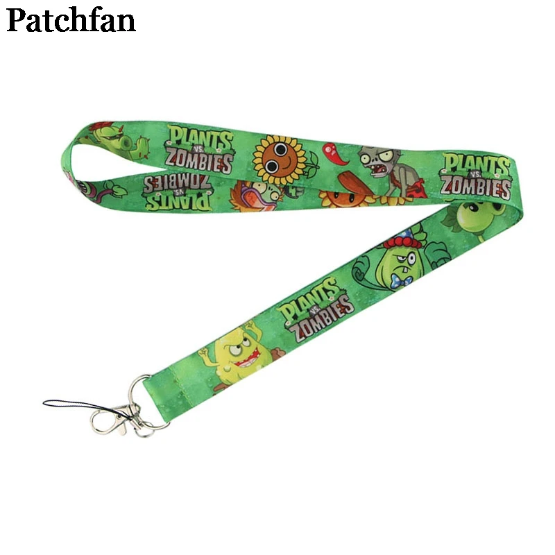 Patchfan растения призрак игра зеленый ID Pass карты Знак мультфильм шейные платки