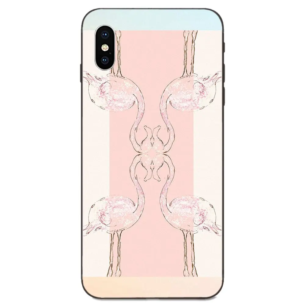 For Apple iPhone 4 4S 5 5S SE 6 6S 7 8 11 Plus X XS Max XR Pro Colorful Cute Phone Accessories Case Flamingo X27 S | Мобильные