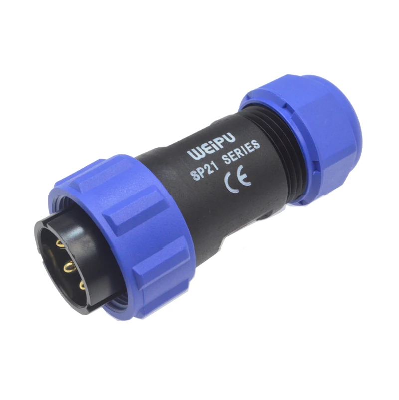 Оригинальный разъем Weipu SP21 2 3 4 5 7 9 12 Pin IP68 штекер кабеля гнездовой для крепления