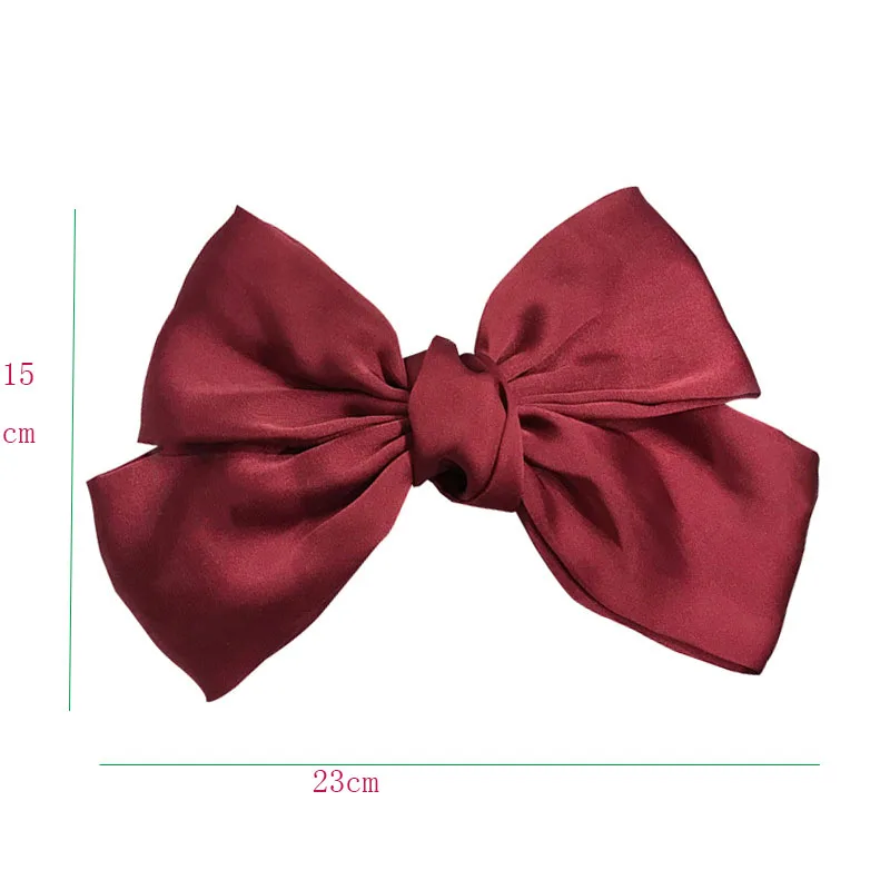 

Fashion Ribbon Hairgrips Big Large Bow Hairpin For Women Girls Satin Trendy Ladies Hair Clip New Cute Barrette Hair Accessories