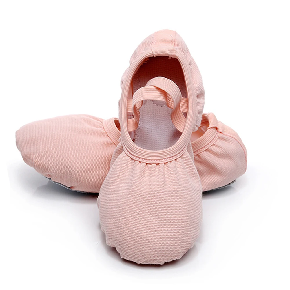 

Non-Slip Breathable Girls Ballet Shoes Cotton Canvas Soft Gymnastic Women Ballet Dancing Practice Shoes for Children Adult