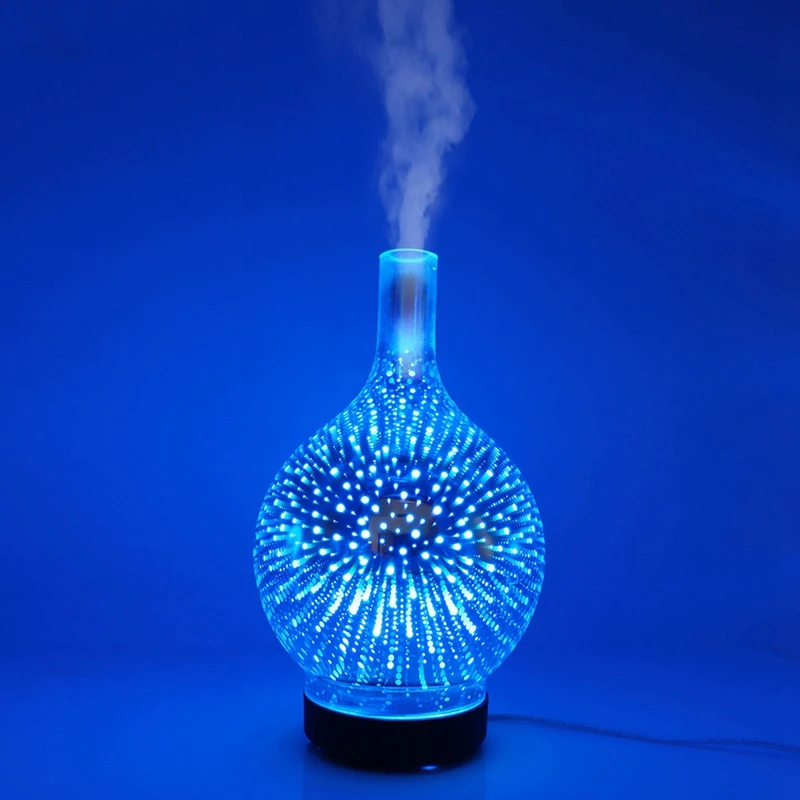 

3D USB Air Humidifier with 7 Color Led Night Light Aroma Oil Diffuser