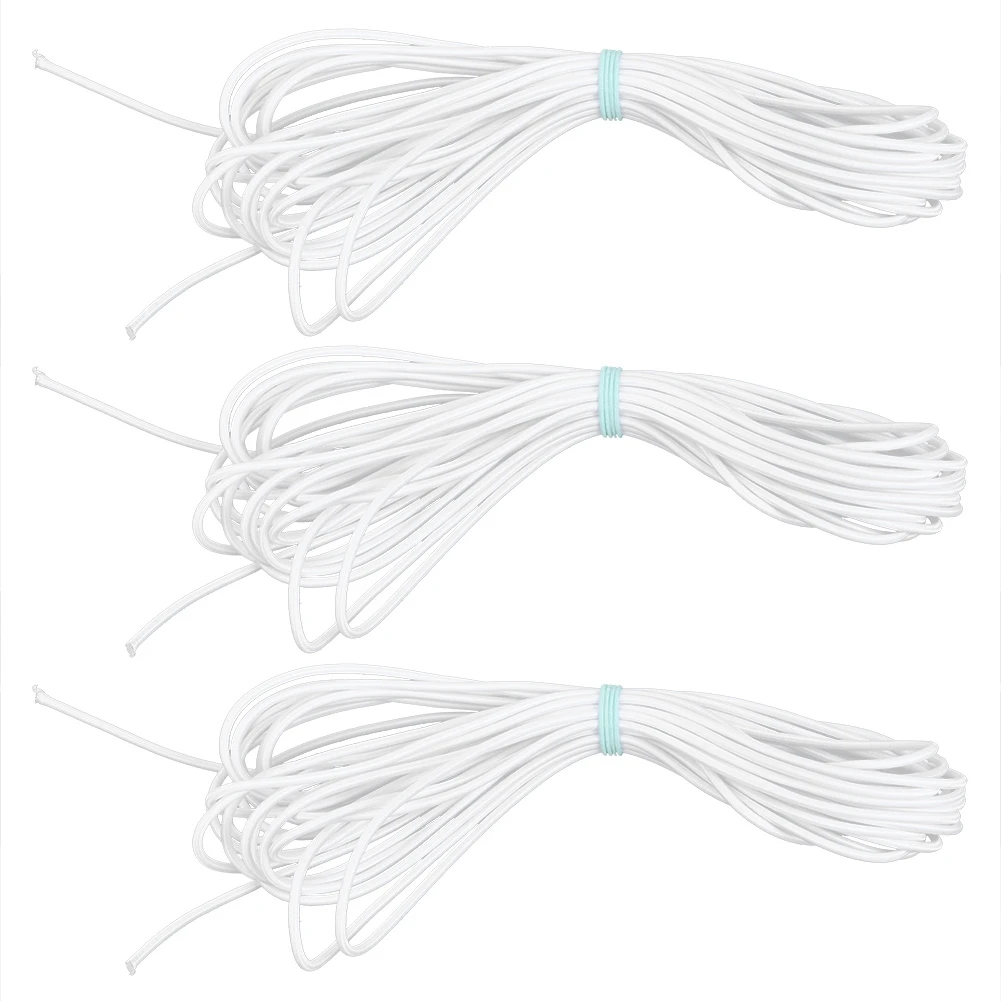 

3 сумки 3 мм 10 м/32,8 фута круглая эластичная веревка шнур для одежды своими руками