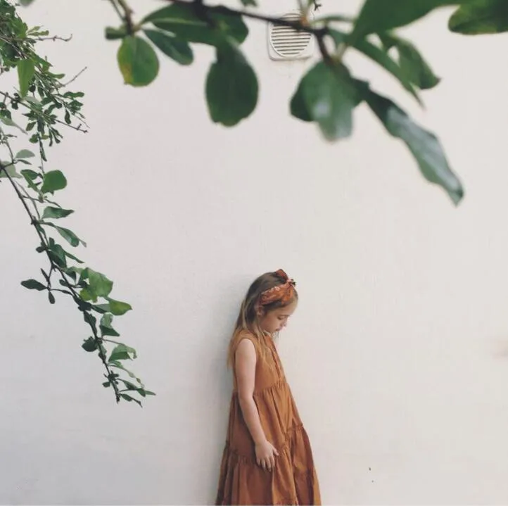 Summer New Girl's Linen Dress Lace Pleated Sleeveless Princess Girls Dresses For Party And Wedding | Детская одежда и обувь