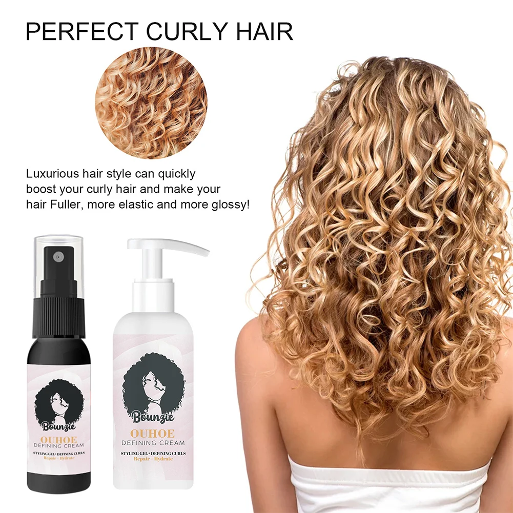 

Curly Hair Care Set Nourish and Moisturize Hair Dryness and Damaged Care Curly Hair Styling Set