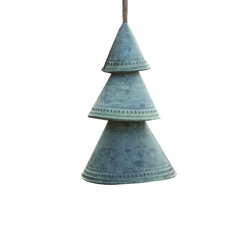 

Rural retro three story wind bell Pendant Window display wall decoration nursery deco wind chimes room decor decoration home