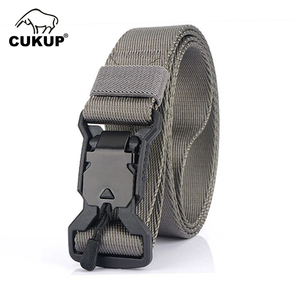 CUKUP 2020 New Design Good Quality Nylon Belts for Unisex 125cm Size Hard Magnetic Buckle Belt 3.0cm Width Accessories CBCK202 | Аксессуары