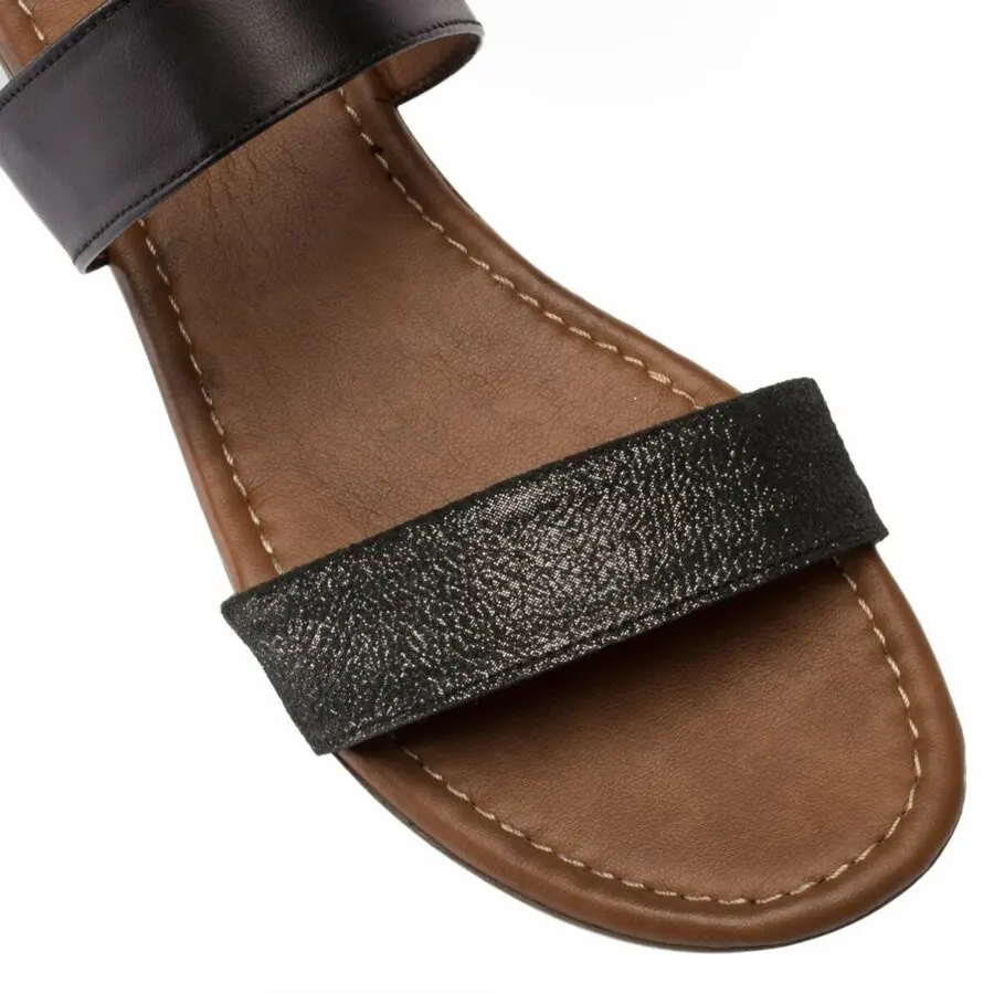 

Women Sandals Deery, Genuine Leather Black Women Sandals