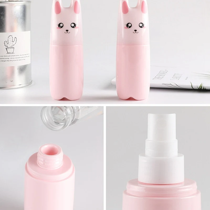 

Portable Spray Bottle Cartoon Cat Animal Refillable Perfume Atomizer Spray Bottles Travel Cosmetic Liquid Empty Pump Container