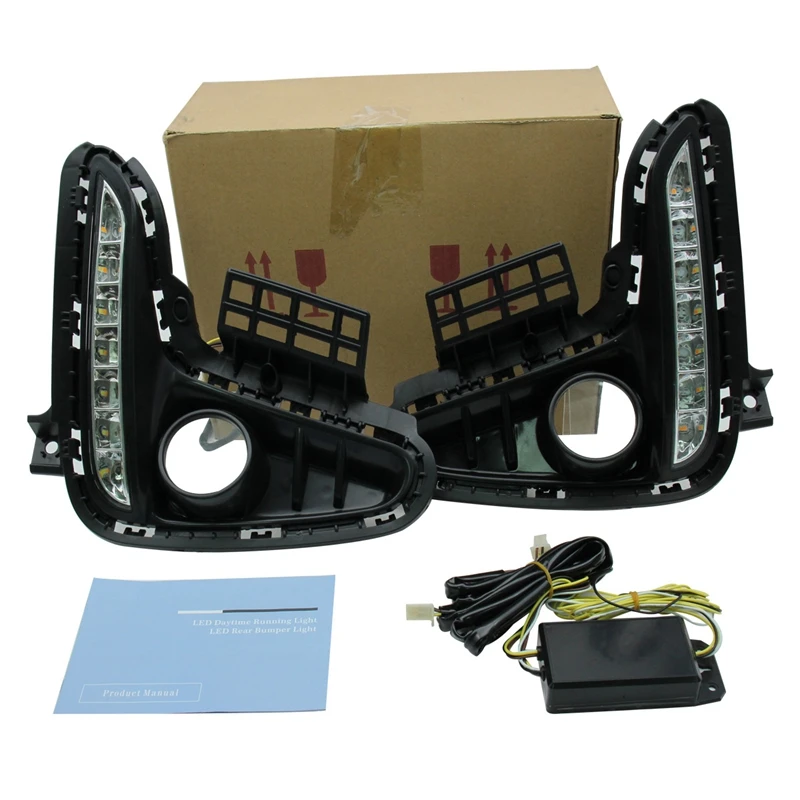 

2Pcs for 2017-2018 Kia K2 with Two-Way Function, Sedan, Fog Light, Daytime Running Light