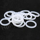 Белое уплотнительное кольцо из пищевого силикона, внешний диаметр 5-50 мм, CS 1 мм, высокотемпературное кольцо идентификатор прокладок дюйма, 3-48 мм, водонепроницаемое, 20 шт.