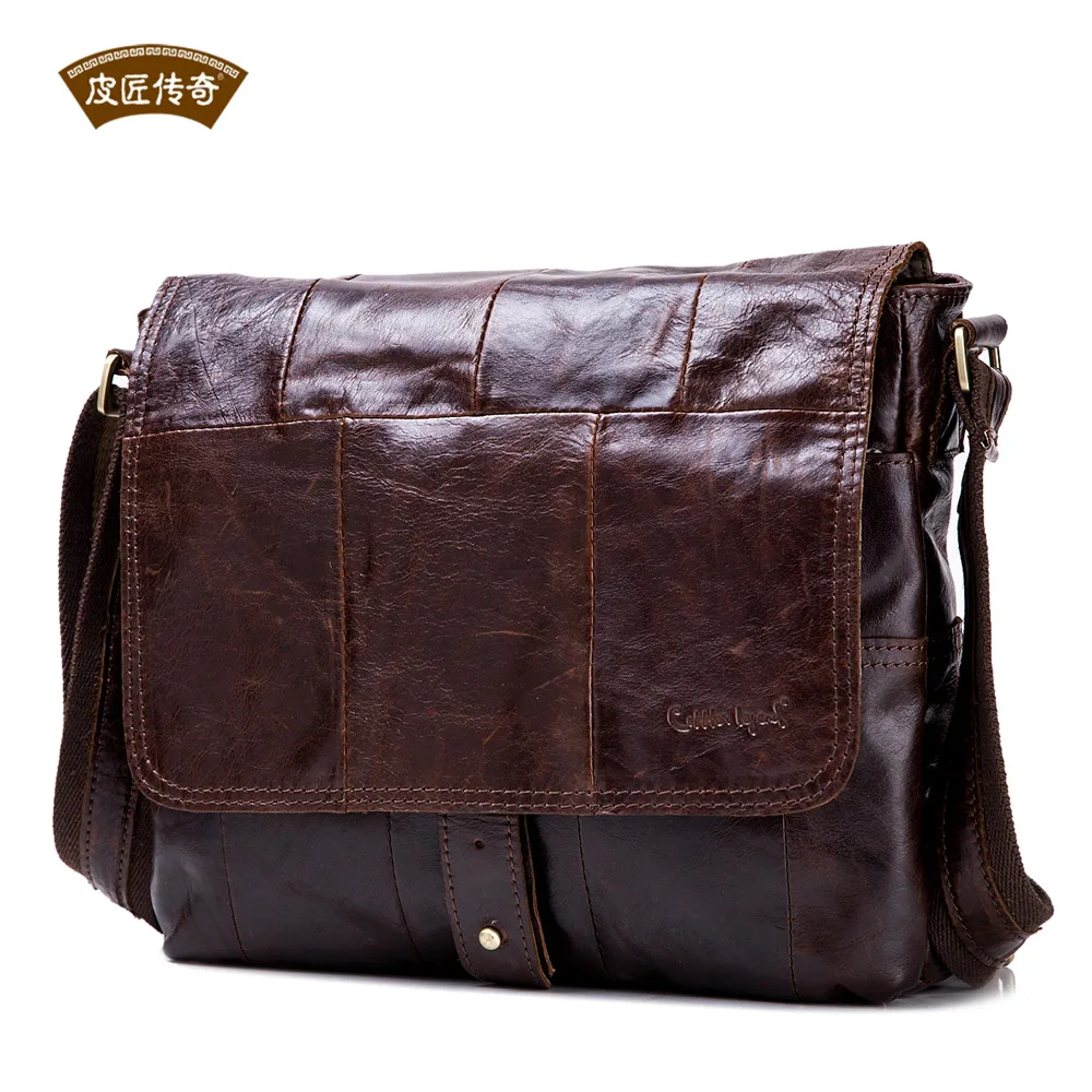 Мужская сумка через плечо для Ipad с клапаном на молнии винтажная дизайнерская