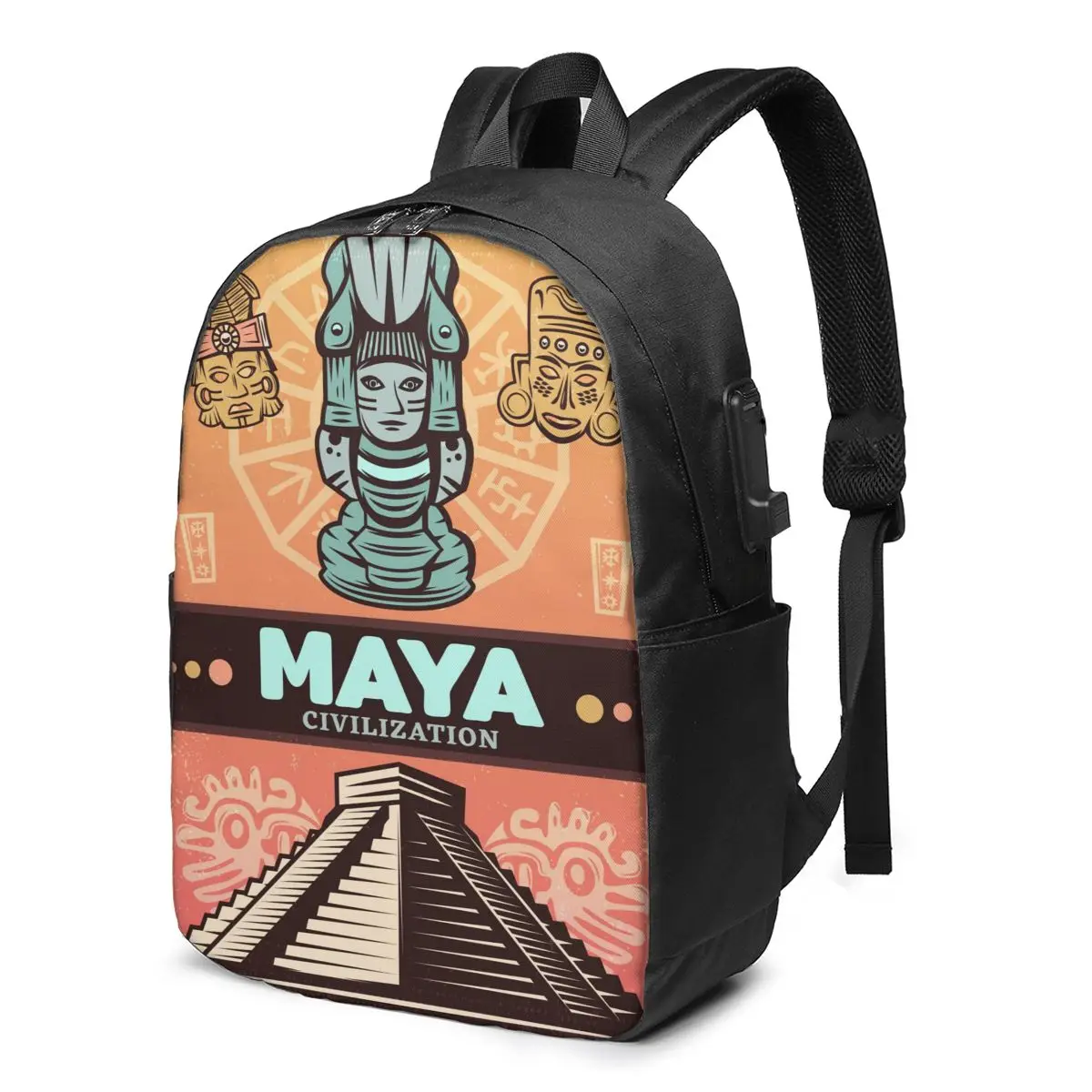 

Школьный рюкзак для мальчиков и девочек с постером Maya