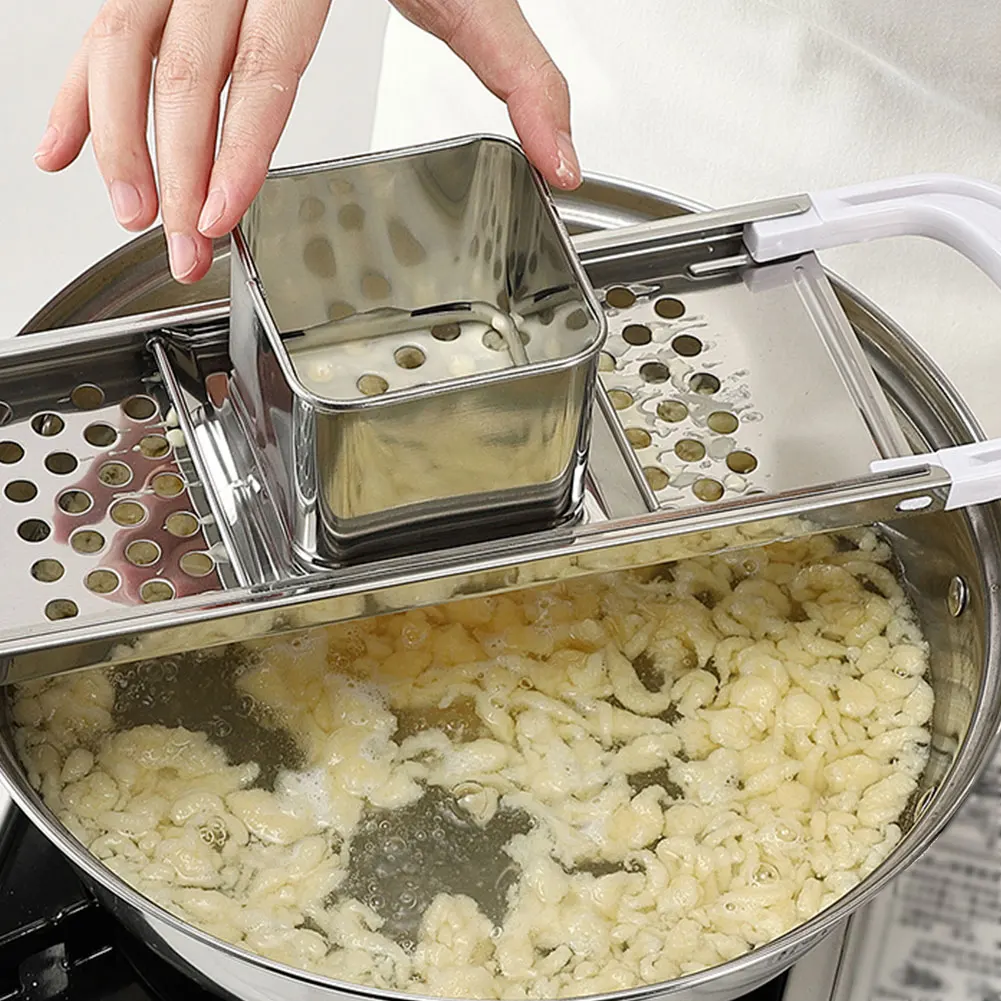 Тестер Ручной из нержавеющей стали для теста кухонный скребок лапши сделай