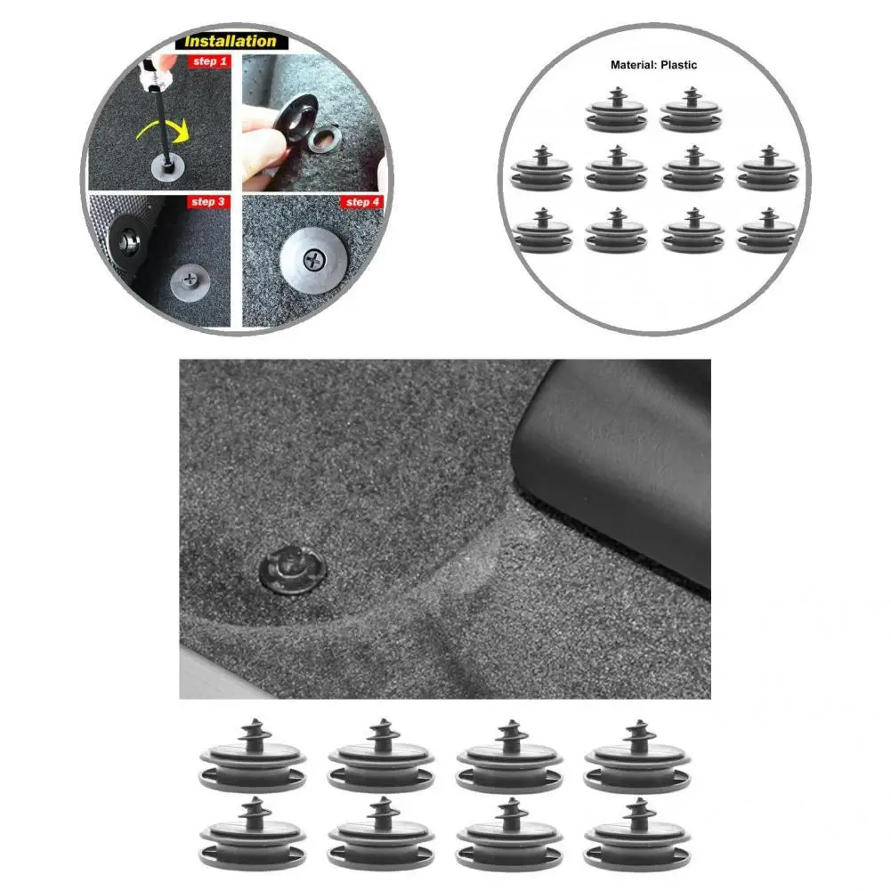 

Practical Carpet Fixing Grip Eco-friendly Mini Car Carpet Fixing Grip Car Mat Clamp Car Mat Clamp 10Pcs