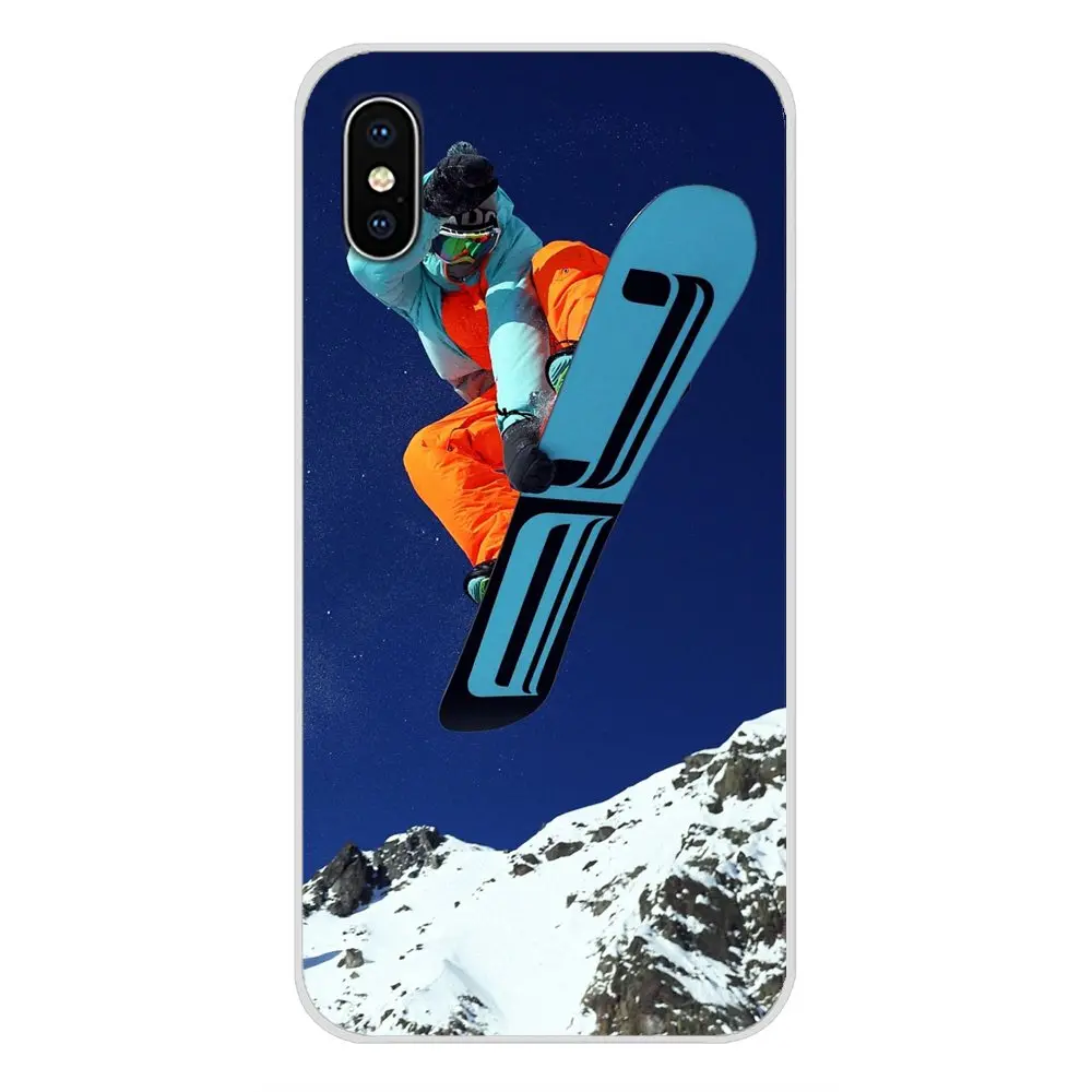 Прозрачный чехол из ТПУ для Apple iPhone X XR XS 11Pro MAX 4S 5S 5C SE 6 S 7 8 Plus ipod touch 5 Snow Or Die Ski Snowboard |