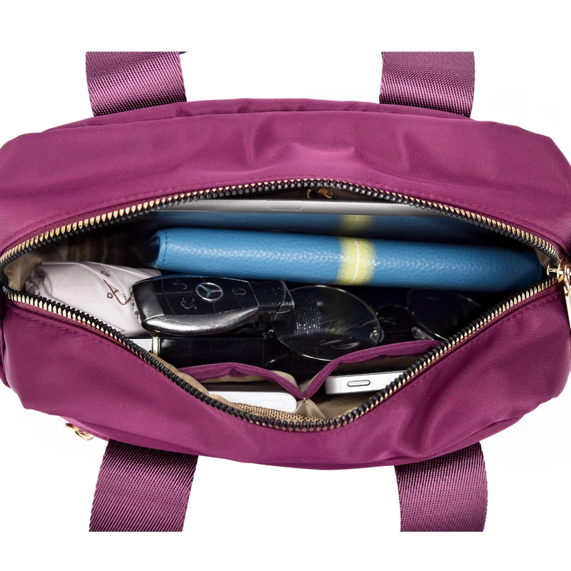 

2019 Summer New Multilayer Simple Camping Business Office Sports Travel Fashion Women Leather Handbag Messenger Shoulder Bag