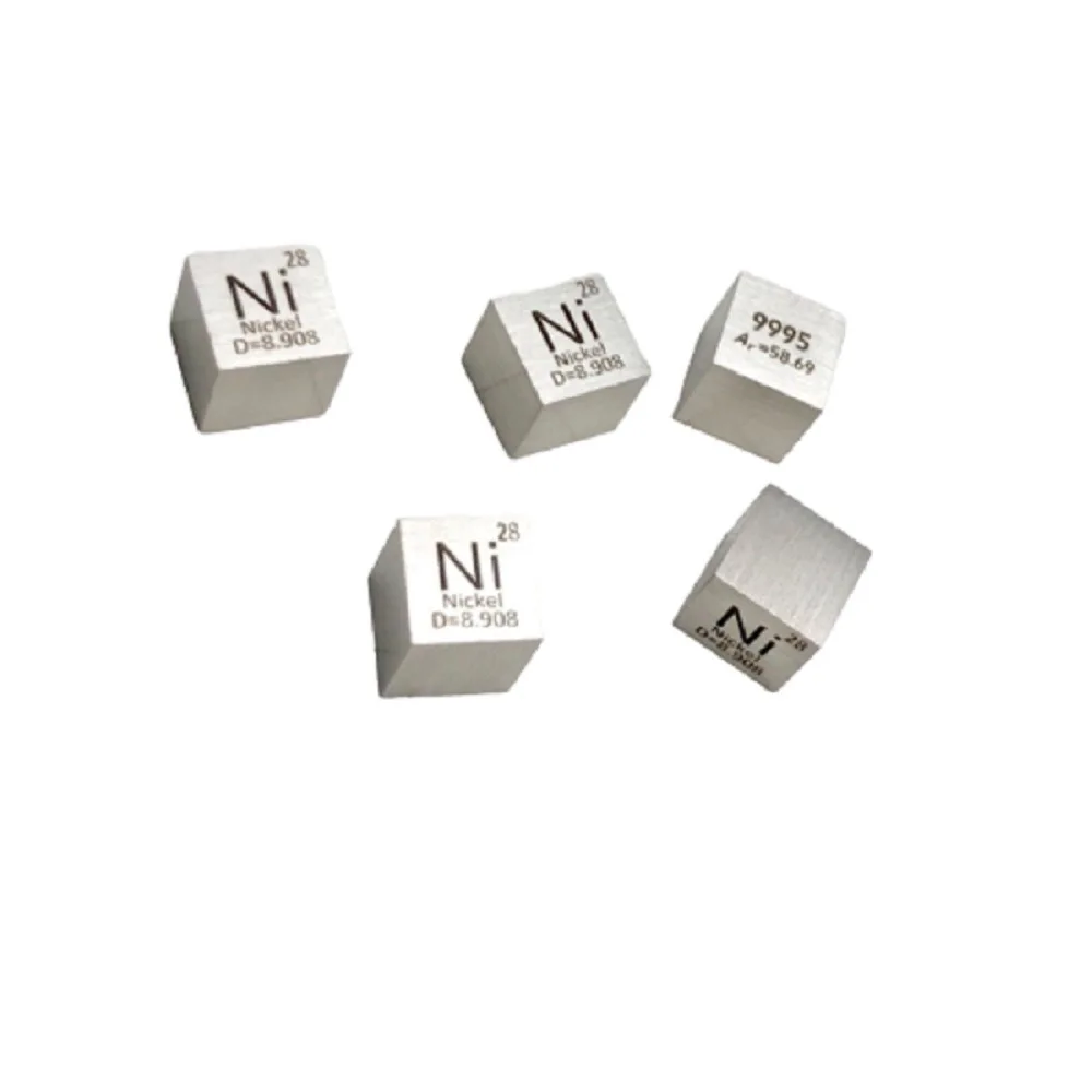 

High Purity 99.95 Pure Nickel Ni Carved Element Periodic Table 10mm Cube
