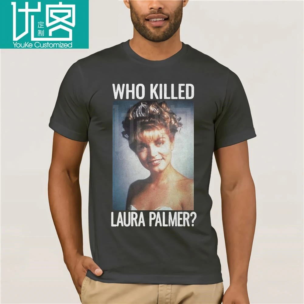 Футболка с принтом в летнем стиле Мужская футболка графическим Twin Peaks Who Killed Laura