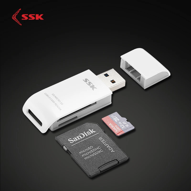 Устройство для чтения карт памяти SSK USB 3 0 SD Micro SDXC TF|Картридеры| |