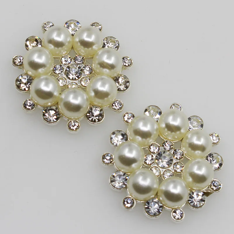 5 шт. металлические жемчужные пуговицы 28 мм