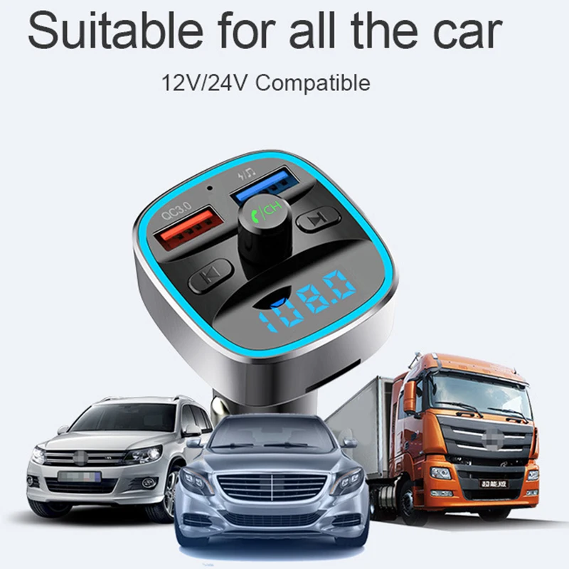 Bluetooth fm-передатчик для автомобиля беспроводной fm-радио передатчик автомобильный