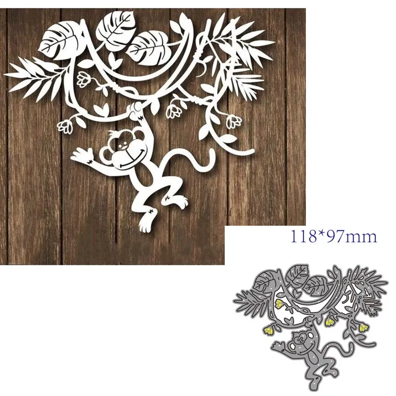 Металлические штампы для вырезания форма животных обезьяны украшение