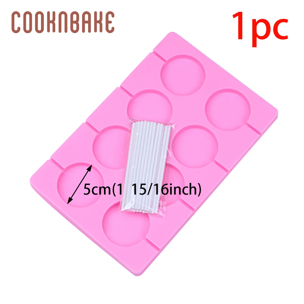 CDY-224 COOKNBAKE силиконовая форма для леденца, круглая шоколадная конфета, леденец, помадка, форма для сахарного леденца, форма для торта, печенья, инструмент для выпечки, 8 отверстий - Цвет: CDY-224