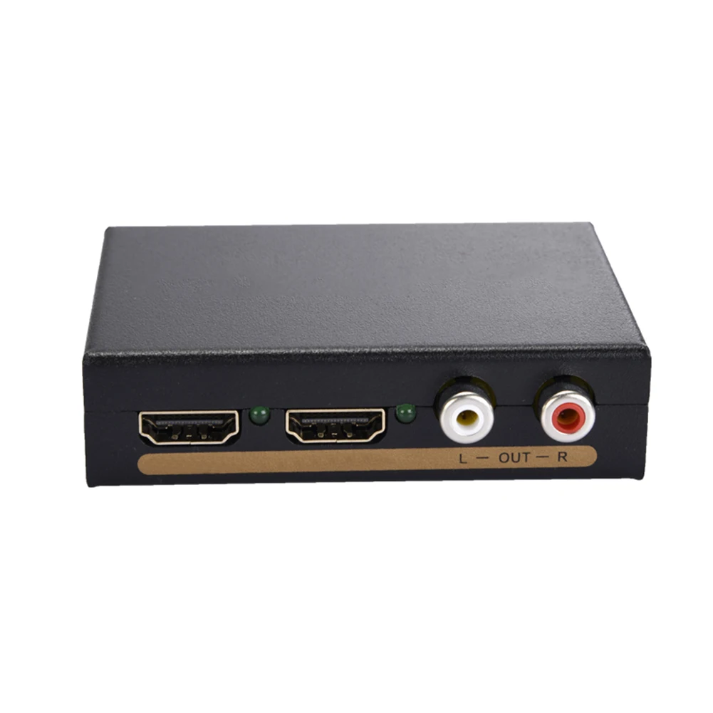 1X2 HD1080P аудио экстрактор 2 Порты и разъёмы совместимому с HDMI EDID установка