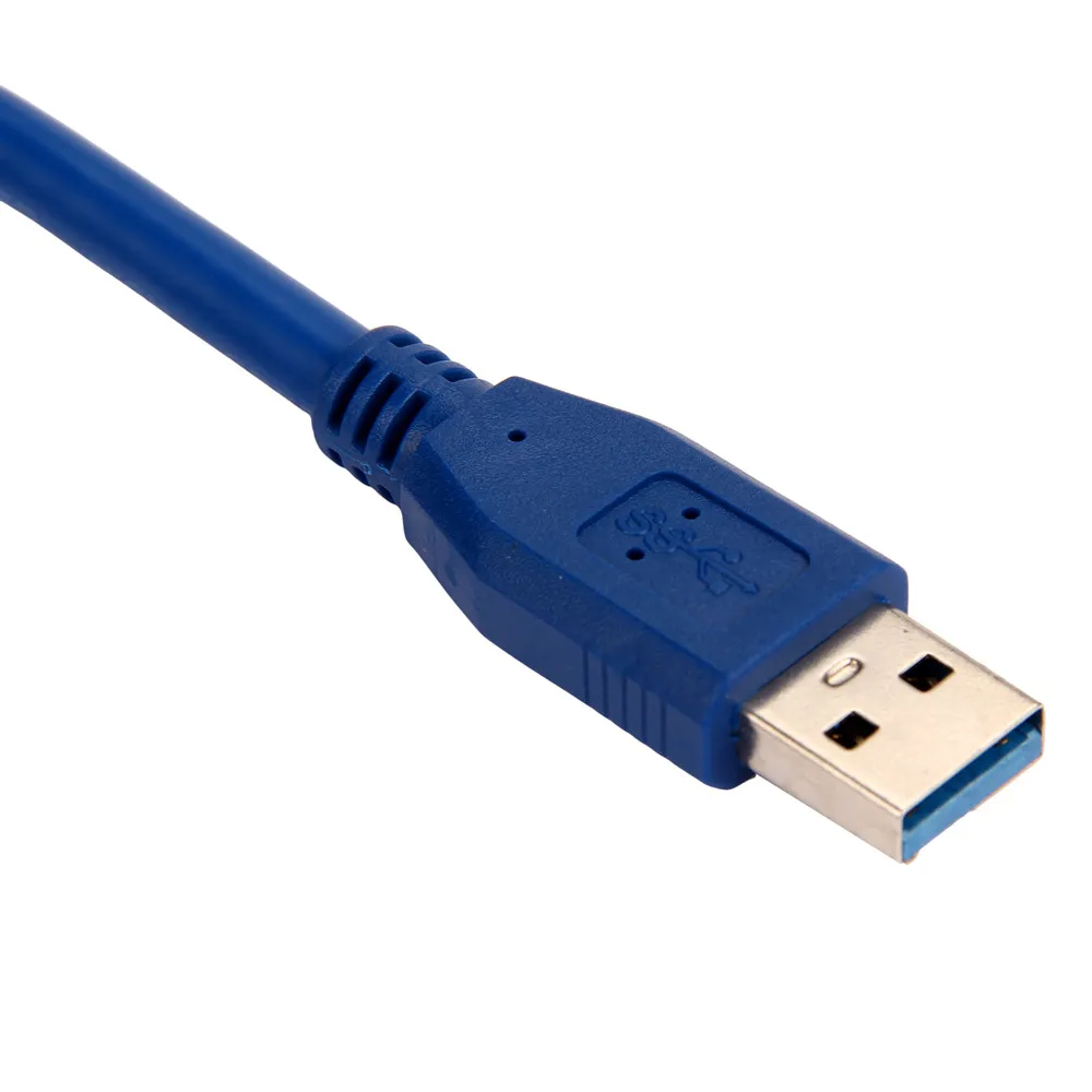 

Usb 3.0 Type A Male To Type A Male 0.3m Extension Data Sync Cord Cable Blue 5gbps High-speed Transmission Anti-interference