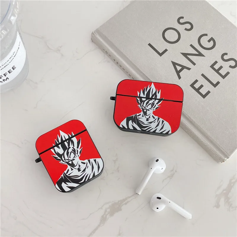 Чехол для беспроводной bluetooth гарнитуры Dragon Ball Son Goku кожаный чехол красного цвета