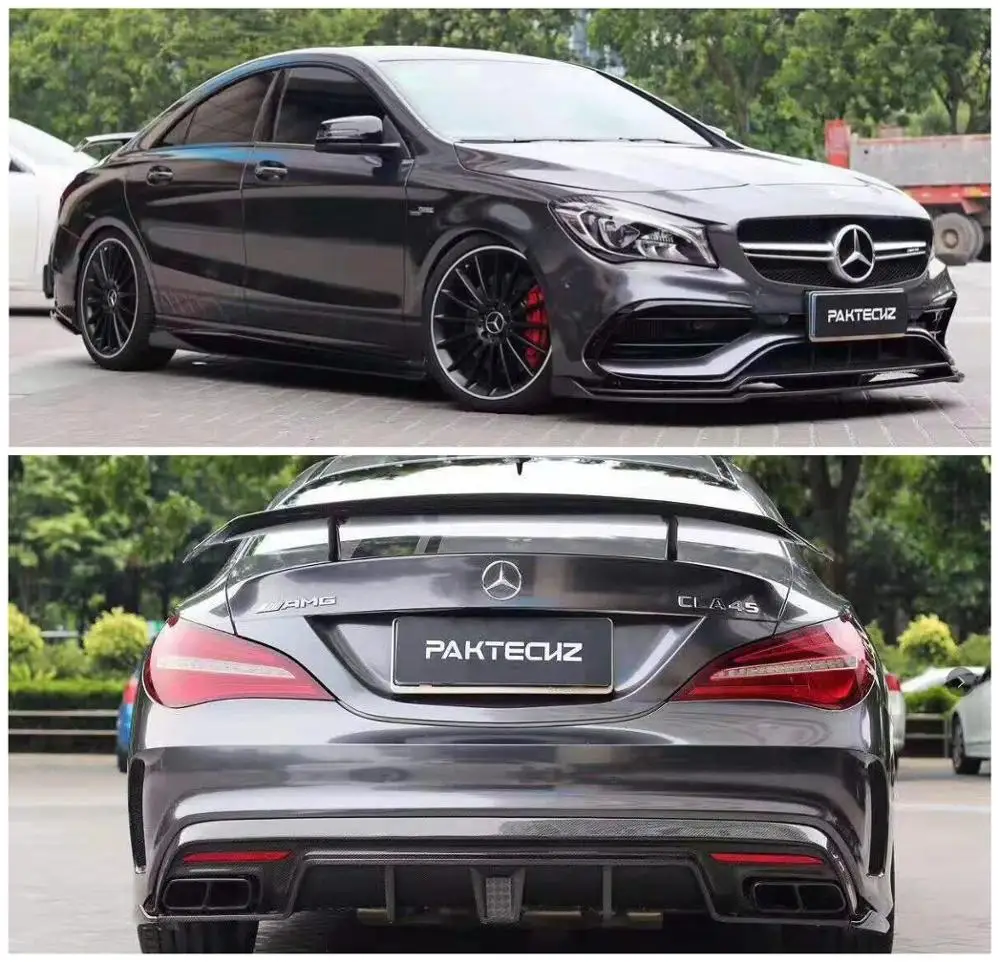 Автомобильный диффузор для переднего бампера из углеродного волокна подходит Benz