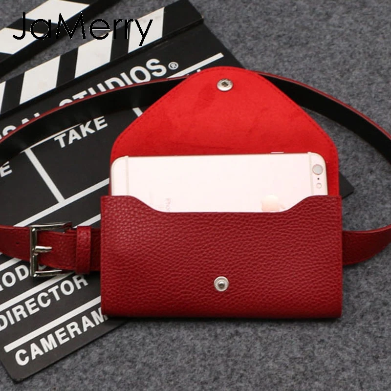 Женская поясная сумка JaMerry винтажная модная сумка-мессенджер из искусственной