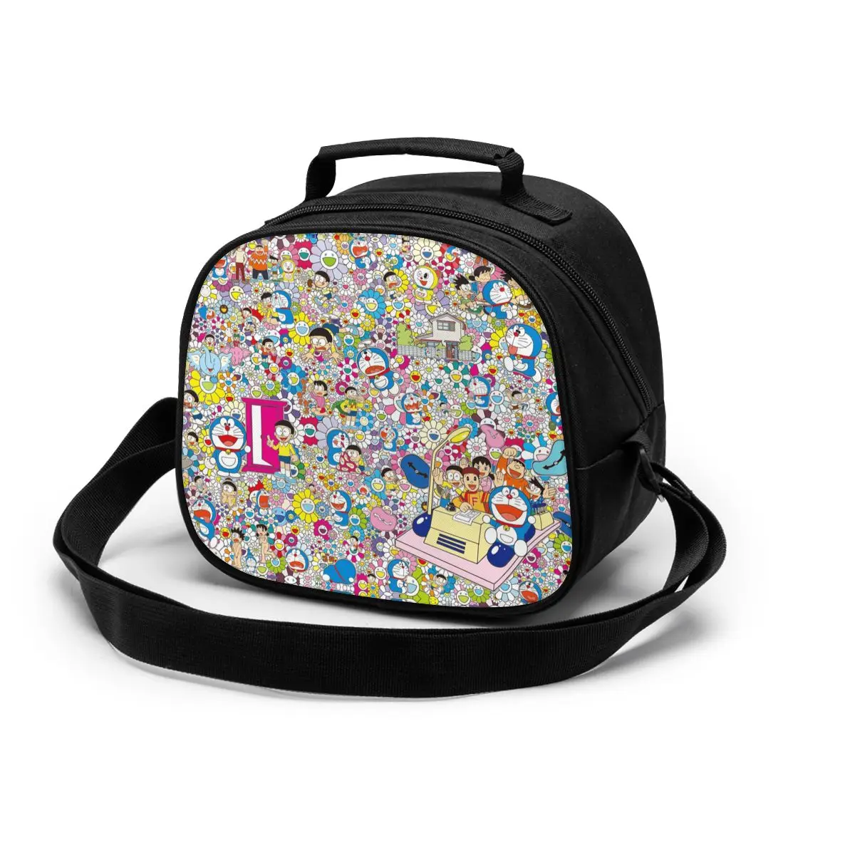 

Портативная сумка для ланча Doraemon, новинка, Термоизолированный Ланч-бокс, сумка-тоут, сумка-холодильник, сумка для обеда, школьная Детская су...