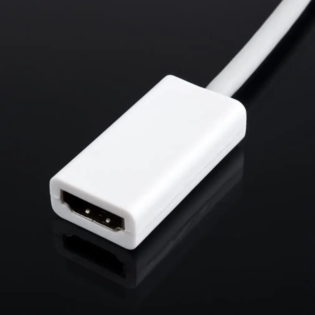 Mini DVI Мужской к HDMI Женский Кабель для монитора конвертер видеоадаптера Kable Кабо шнур 1080P для Apple Mac Macbook Прямая