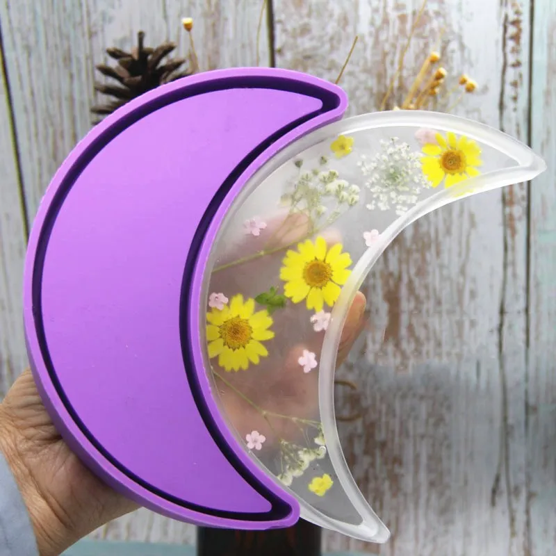 Прозрачная силиконовая форма сделай сам для хранения в форме Луны настольная