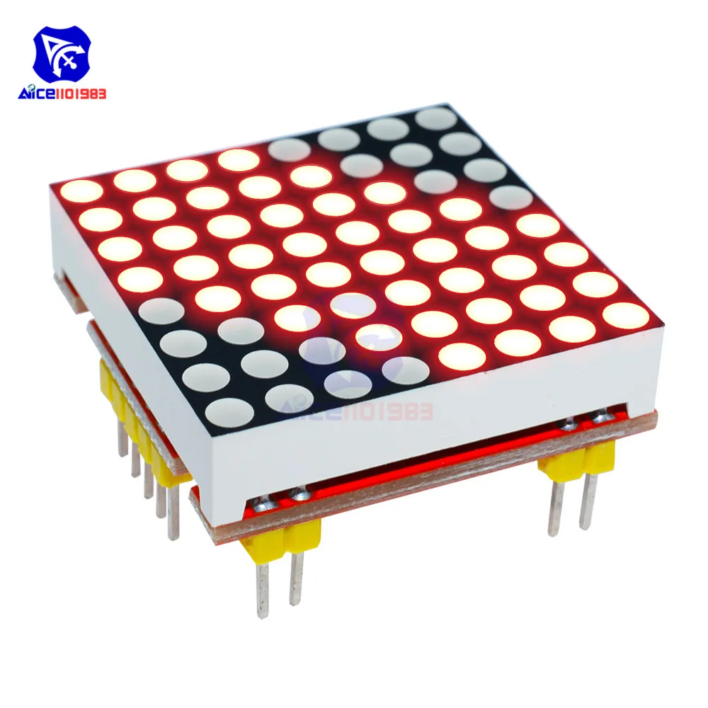 Diymore 8x8 красный светодиодный матричный общий катодный Светодиодный модуль для