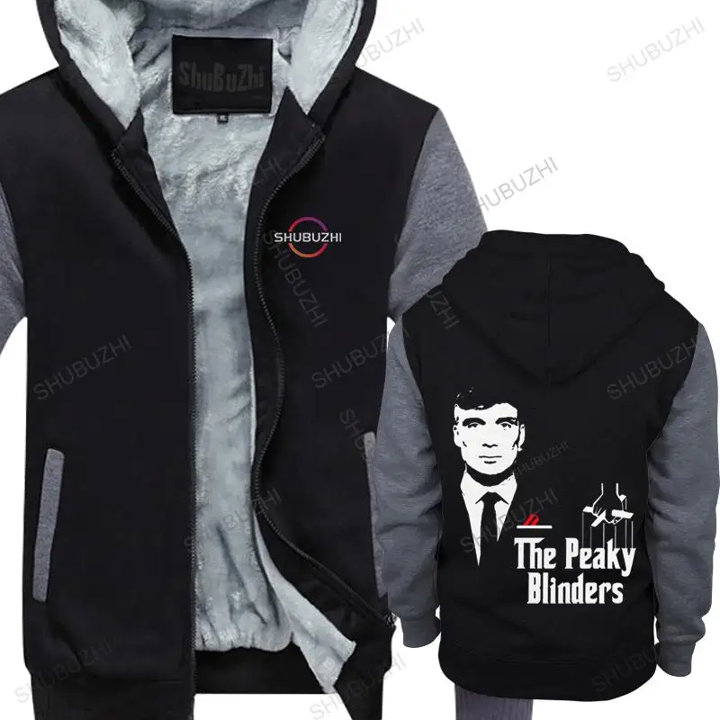 

Мужская Флисовая Куртка Peaky Blinder, хлопковый топ, зимняя толстовка, модная толстовка, Высококачественная хлопковая уличная одежда с капюшоно...
