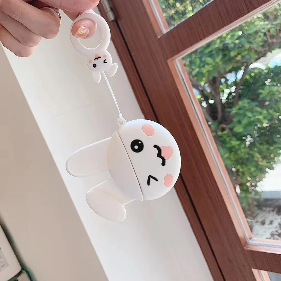 3D чехол для наушников для Airpods, чехол, силиконовый чехол с милым медведем для Apple Air pods 2, чехол для Earpods, чехол, ремешок для наушников 1