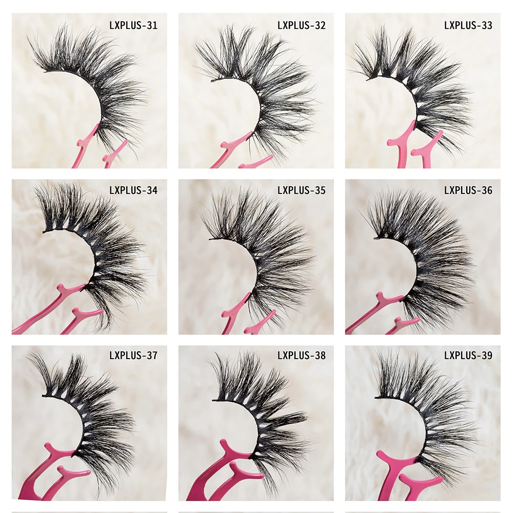 

25mm 5D Mink Eyelashes False Eye Lashes 100% Handmade Dramatic Longing Cils False Eyelashes Natural Lash Vendors
