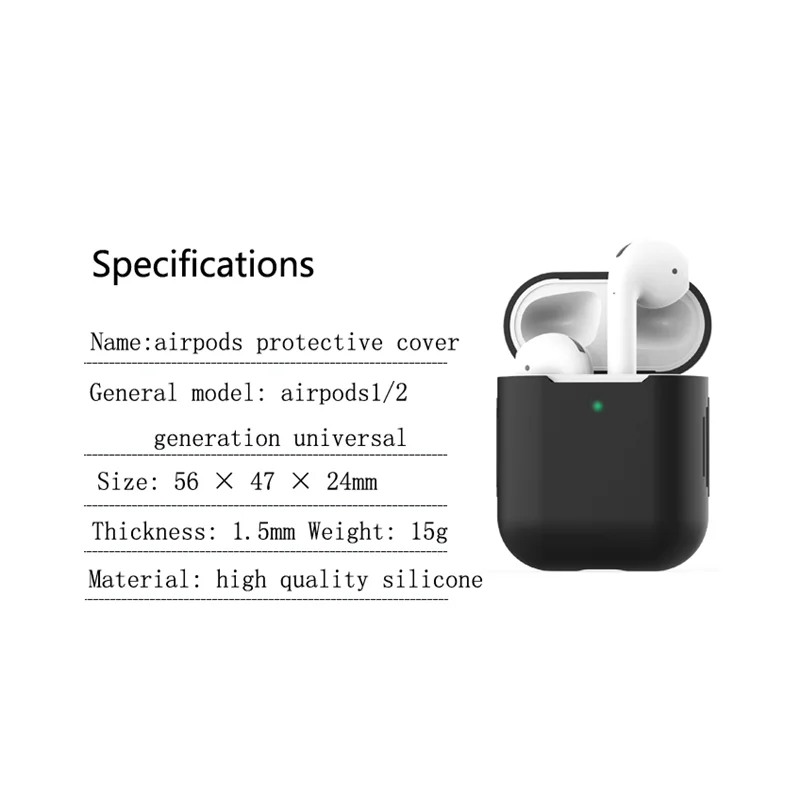 

Cases For Apple Airpods Case 1/2 cute Protective Bluetooth Wireless Soft Silicone Earphone Cover Apple Air Pod Pro case airpods