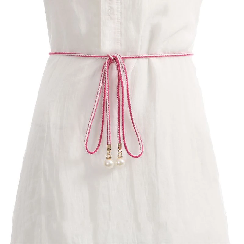 

New Women Belts Wild Simple Accessories Belts Fashion Dresses Decorated With Fourteen Candy-colored Waistband Self-tied