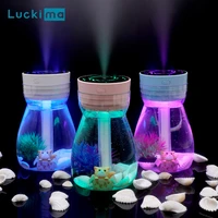 ultrasonic air humidifiers landscape aroma essential oil diffuser with 7 colors led night light mini usb mist maker office home